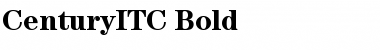 CenturyITC Bold Font