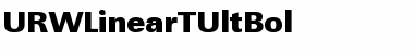 URWLinearTUltBol Font