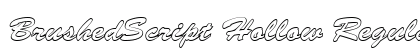 BrushedScript Hollow Regular preview
