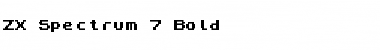 Download ZX Spectrum7 Bold Font