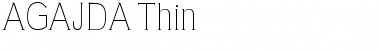 AGAJDA Thin Font