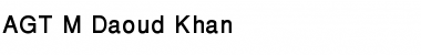 AGT M Daoud Khan Font