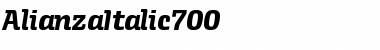 Alianza Italic 700 Font