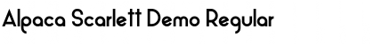 Alpaca Scarlett Demo Font