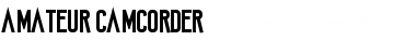 Amateur Camcorder Font