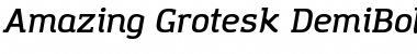 Amazing Grotesk DemiBold Italic Font Amazing Grotesk DemiBold Italic Font