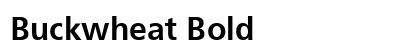 Buckwheat Bold preview