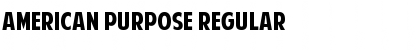 American Purpose Font