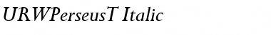 URWPerseusT Italic Font