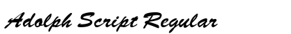 Adolph Script Regular preview