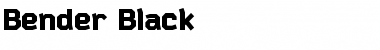Bender Black Font