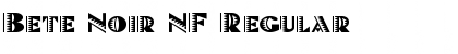 Bete Noir NF Font