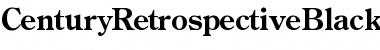 CenturyRetrospectiveBlackSSK Regular Font