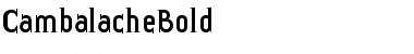 Cambalache Bold Font