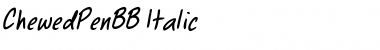 Chewed Pen BB Font