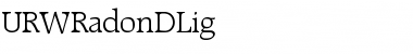 URWRadonDLig Regular Font