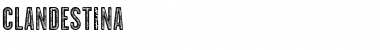 CLANDESTINA Font