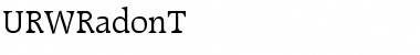 Download URWRadonT Font