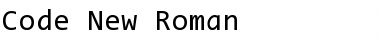 Code New Roman Font