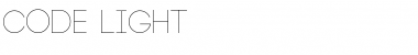 Code Light Font