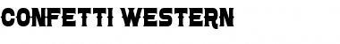 Confetti Western Font