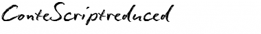 ContΠScript reduced Font