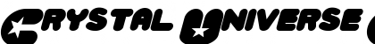 Crystal Universe Oblique Font