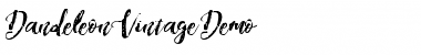 Download Dandeleon Vintage Demo Font Download Dandeleon Vintage Demo Font