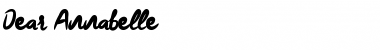 Download Dear Annabelle Font Download Dear Annabelle Font