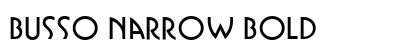 Busso Narrow Bold preview