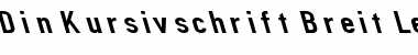 Din Kursivschrift BreitLeft Font