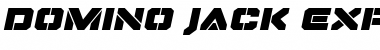 Domino Jack Expanded Italic Font