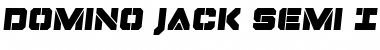 Domino Jack Semi-Italic Font