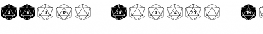 DPoly Twenty-Sider Font