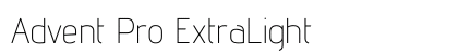Advent Pro ExtraLight