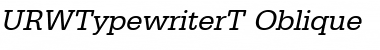 Download URWTypewriterT Font