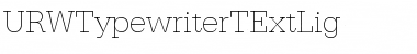 URWTypewriterTExtLig Regular Font