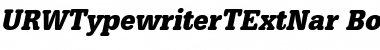 Download URWTypewriterTExtNar Font