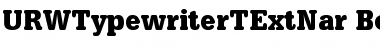 URWTypewriterTExtNar Font