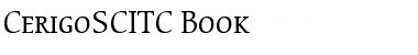 CerigoSCITC Book Font