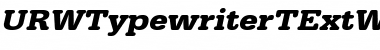 URWTypewriterTExtWid Font