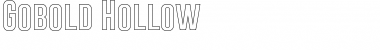 Gobold Hollow Regular Font