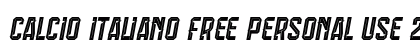 Calcio Italiano Free Personal Use 2 Regular preview