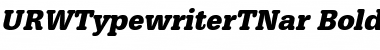 URWTypewriterTNar Font