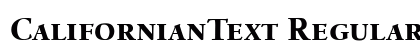 CalifornianText Regular Preview