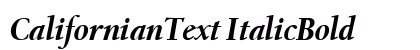 CalifornianText ItalicBold preview