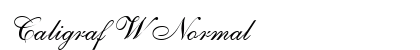 Caligraf W Normal preview