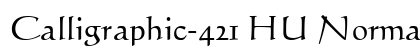 Calligraphic-421 HU Normal preview