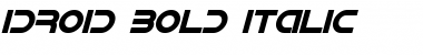 IDroid Bold Italic Font