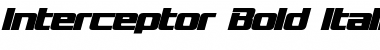 Interceptor Bold Italic Font